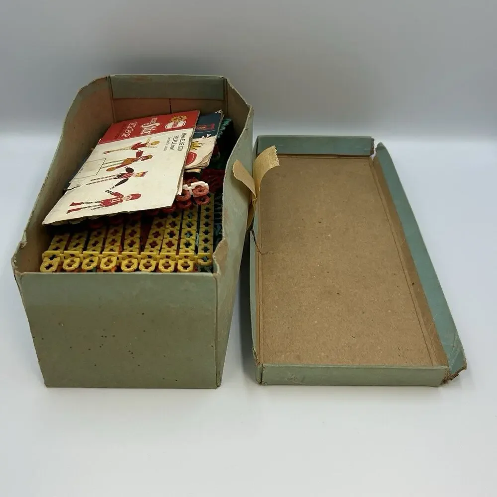 1970s Vintage Borden Elsie Stix w/ Orignal Box & Manual Plastic Popsicle Sticks